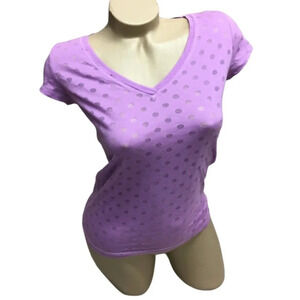 WS51 Aeropostale original Polka Dot V-neck Shirt S